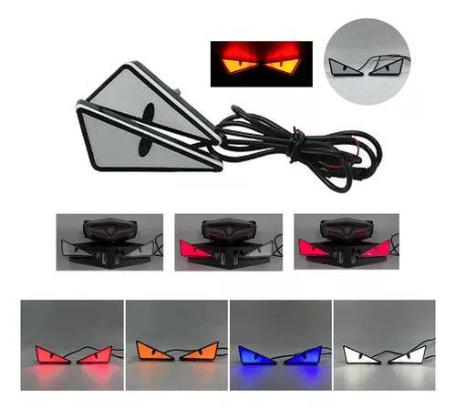 OJOS LED DEMON + LUZ TIPO AVION GRATIS